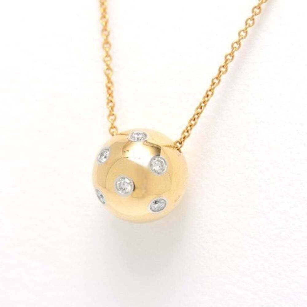 TIFFANY 18k Gold Diamond Necklace